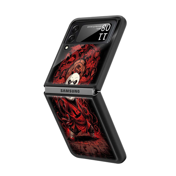 Kung Fu Panda Warrior Samsung Z Flip Glass Case