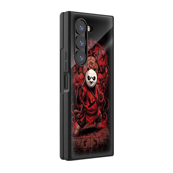 Kung Fu Panda Warrior Samsung Z Fold Glass Case