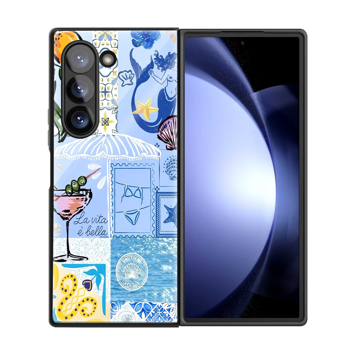 La vitamin belle Samsung Z Fold Glass Case