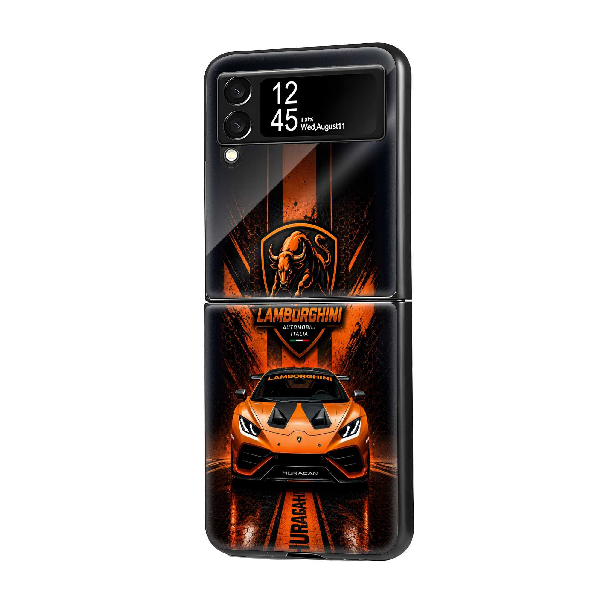 Lamborghini Huracan Samsung Z Flip Glass Case
