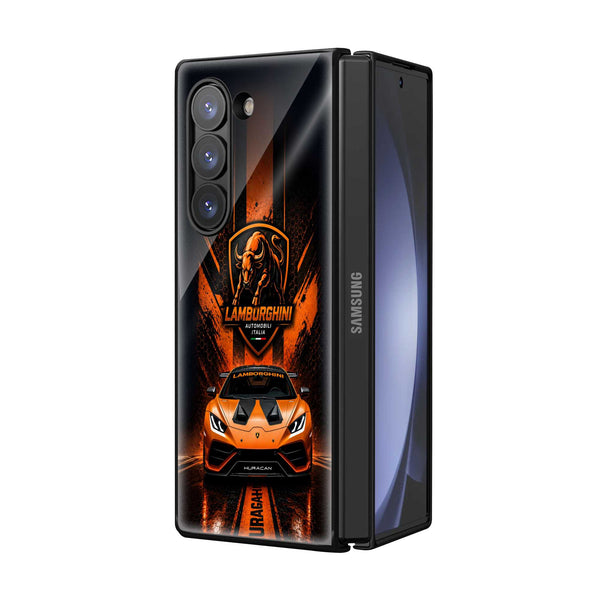 Lamborghini Huracan Samsung Z Fold Glass Case