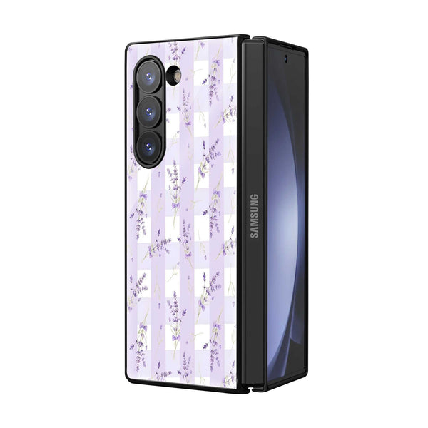 Lavender Charm Samsung Z Fold Glass Case