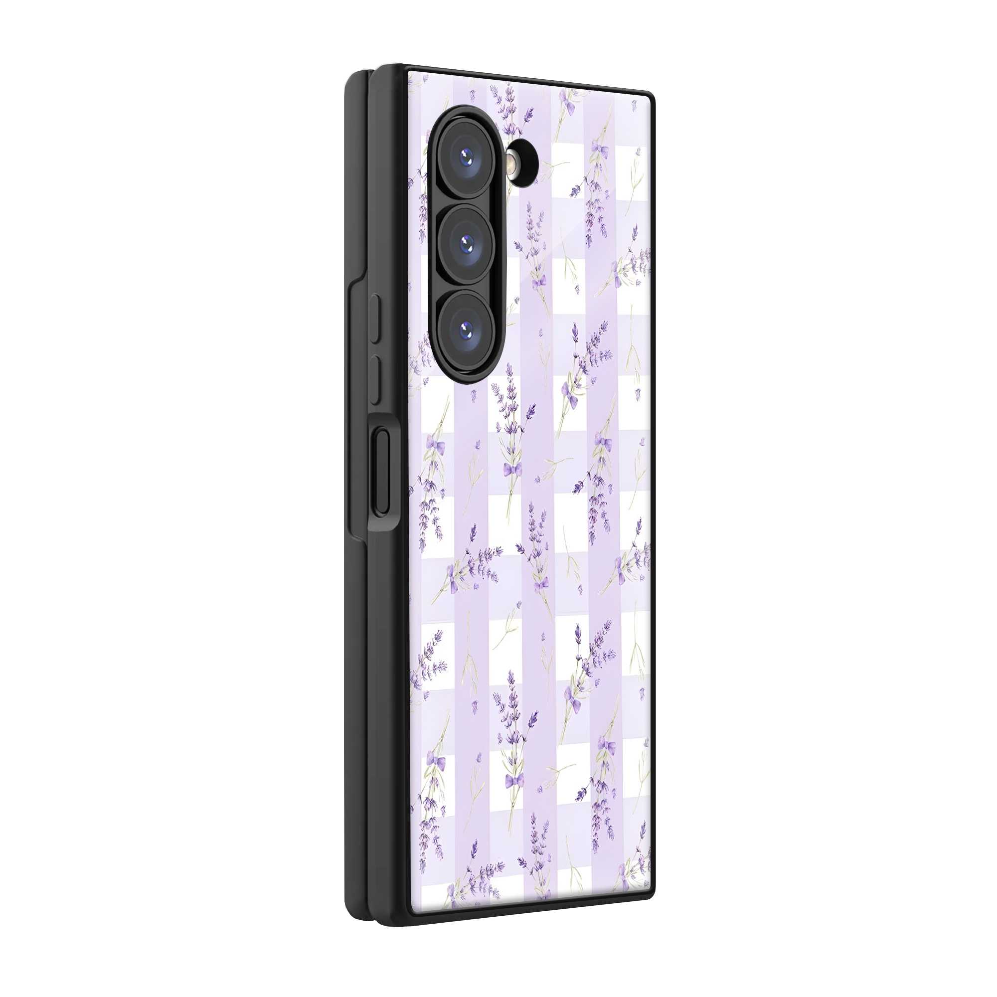 Lavender Charm Samsung Z Fold Glass Case