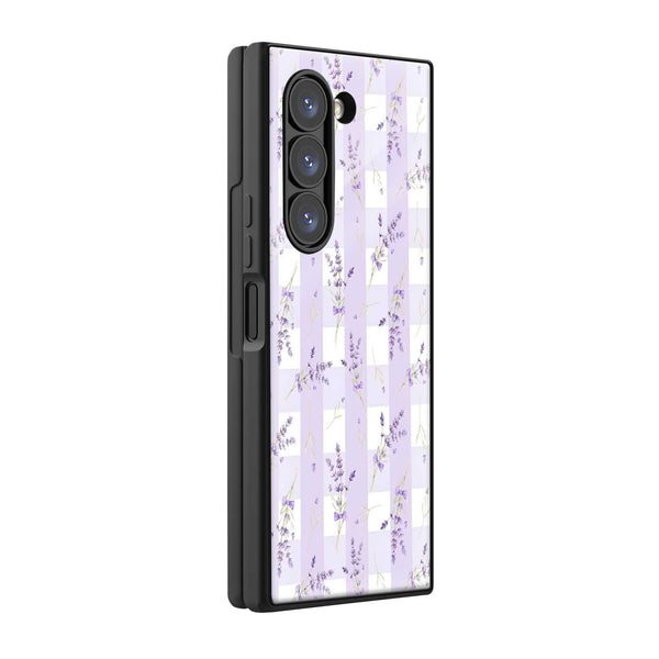 Lavender Charm Samsung Z Fold Glass Case