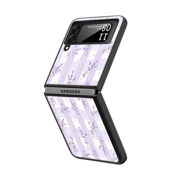 Lavender Charm Samsung Z Flip Glass Case