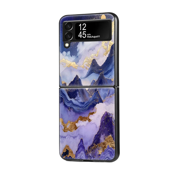 Lavender Sky Samsung Z Flip Glass Case