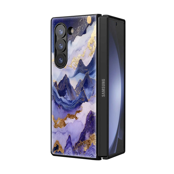 Lavender Sky Samsung Z Fold Glass Case