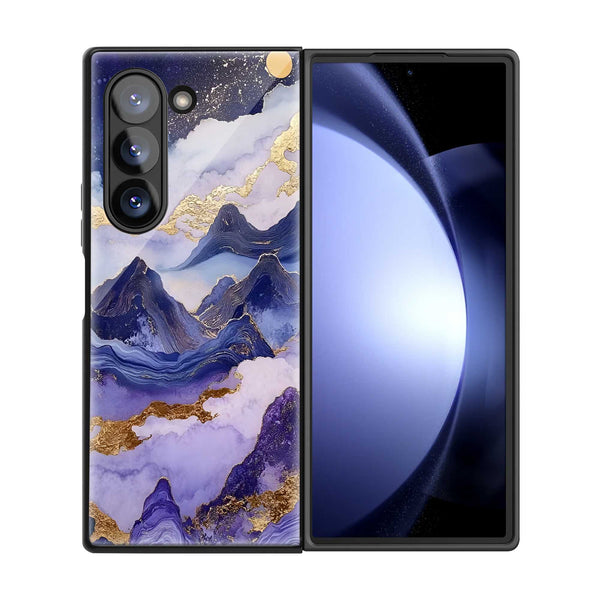 Lavender Sky Samsung Z Fold Glass Case