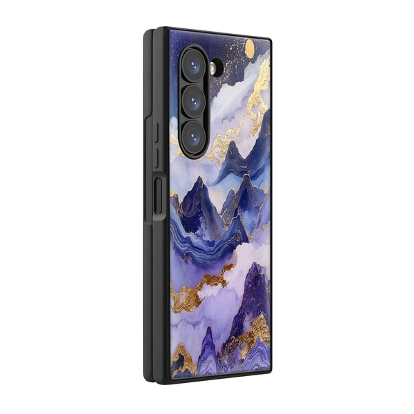 Lavender Sky Samsung Z Fold Glass Case