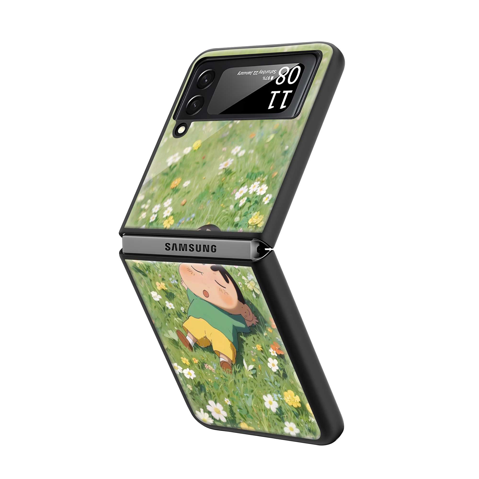 Lazy Day Samsung Z Flip Glass Case