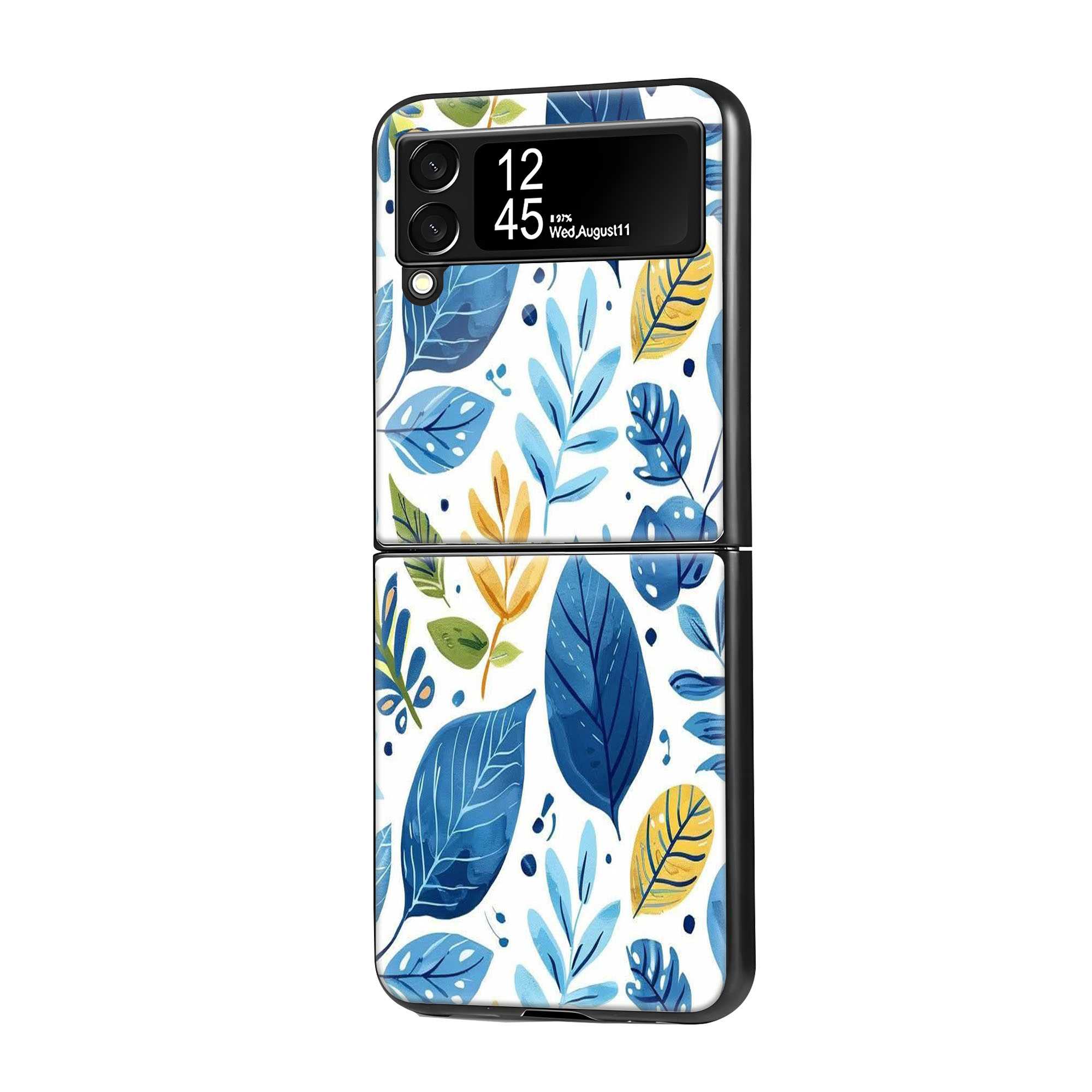 Leaf Elegance Samsung Z Flip Glass Case