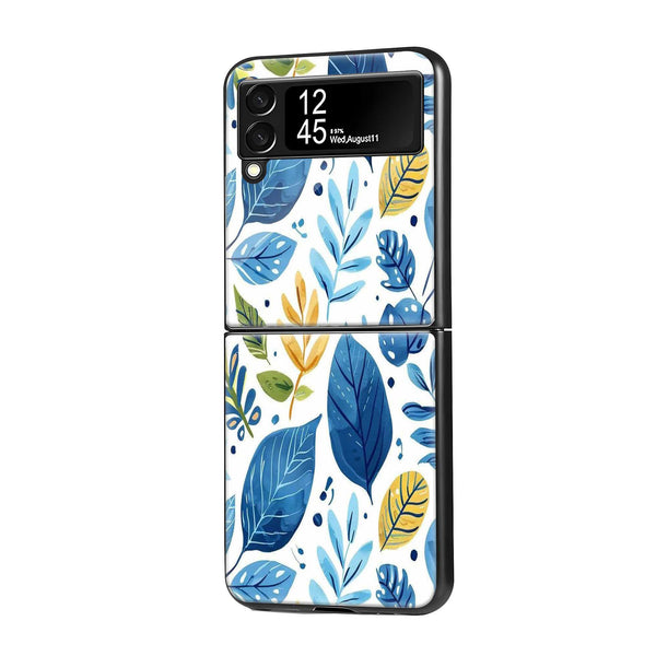 Leaf Elegance Samsung Z Flip Glass Case