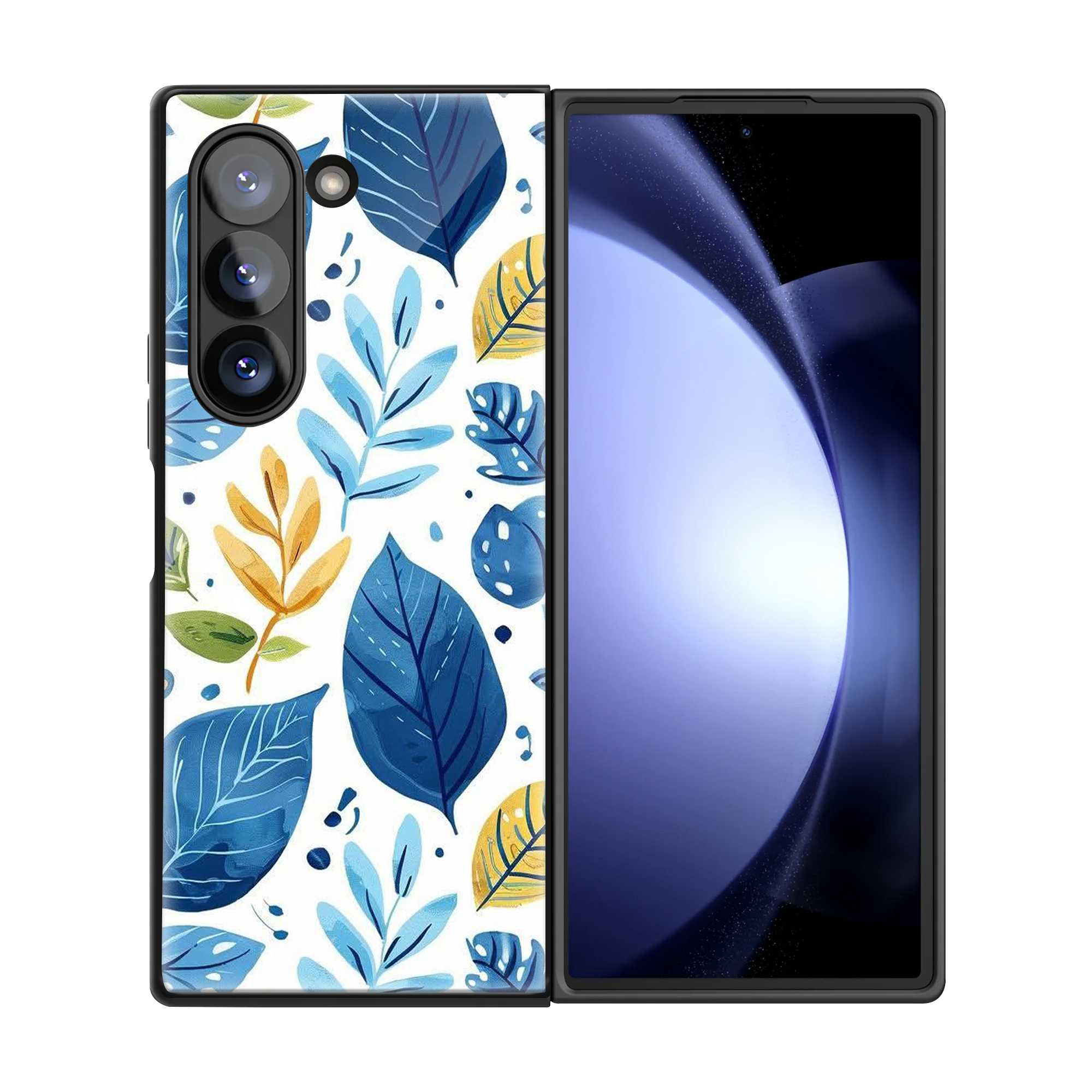 Leaf Elegance Samsung Z Fold Glass Case
