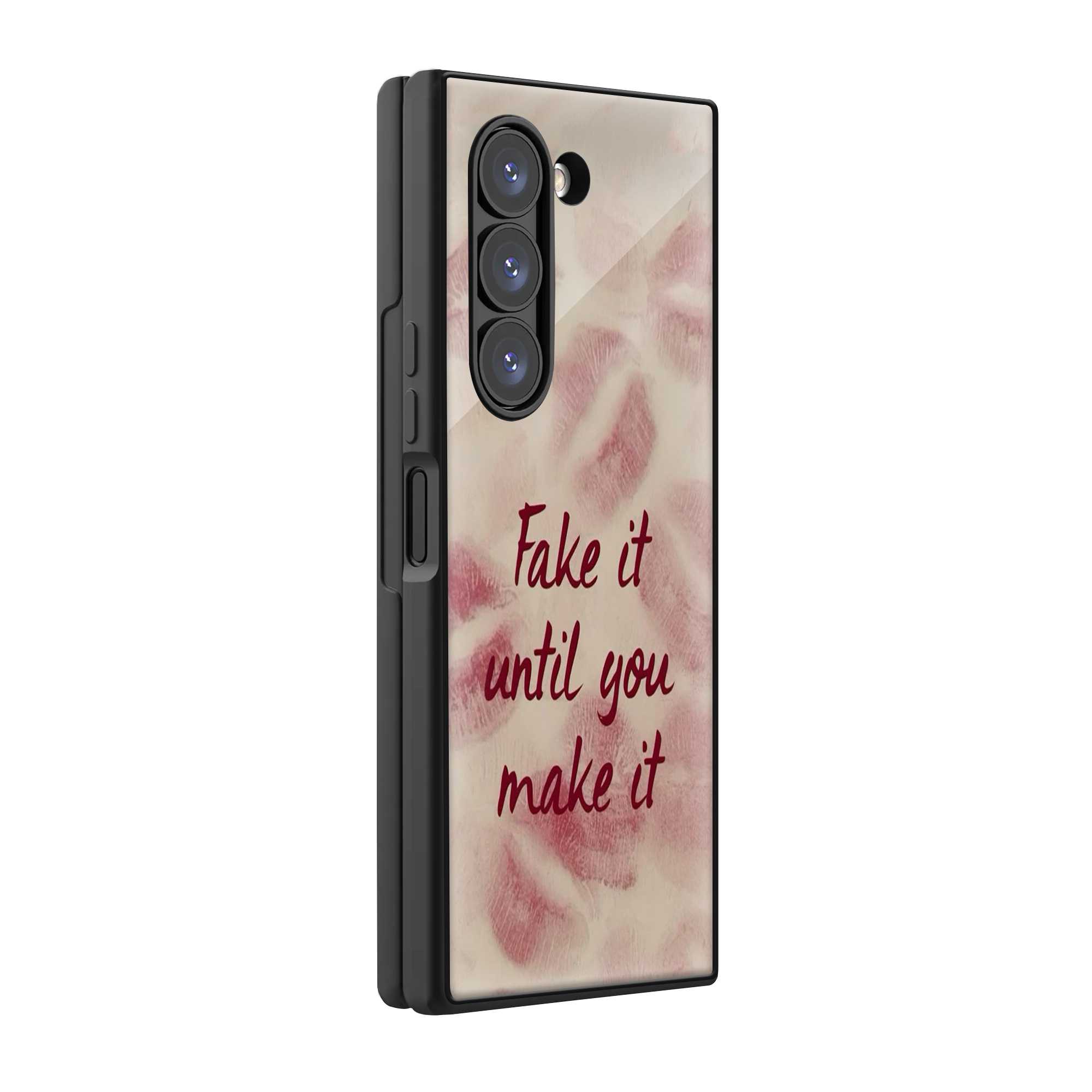 Lipstick Luxe Samsung Z Fold Glass Case