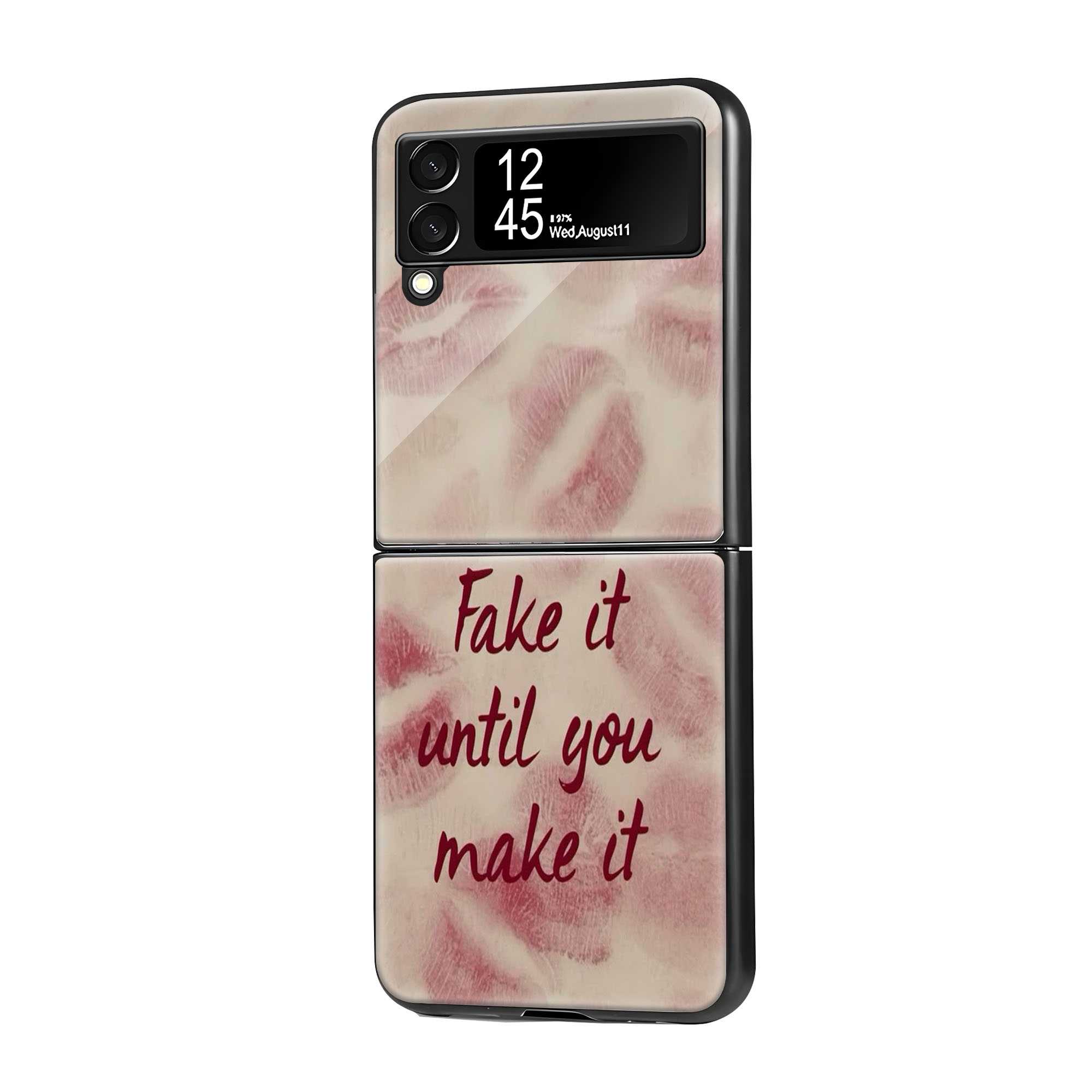 Lipstick Luxe Samsung Z Flip Glass Case