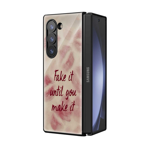 Lipstick Luxe Samsung Z Fold Glass Case