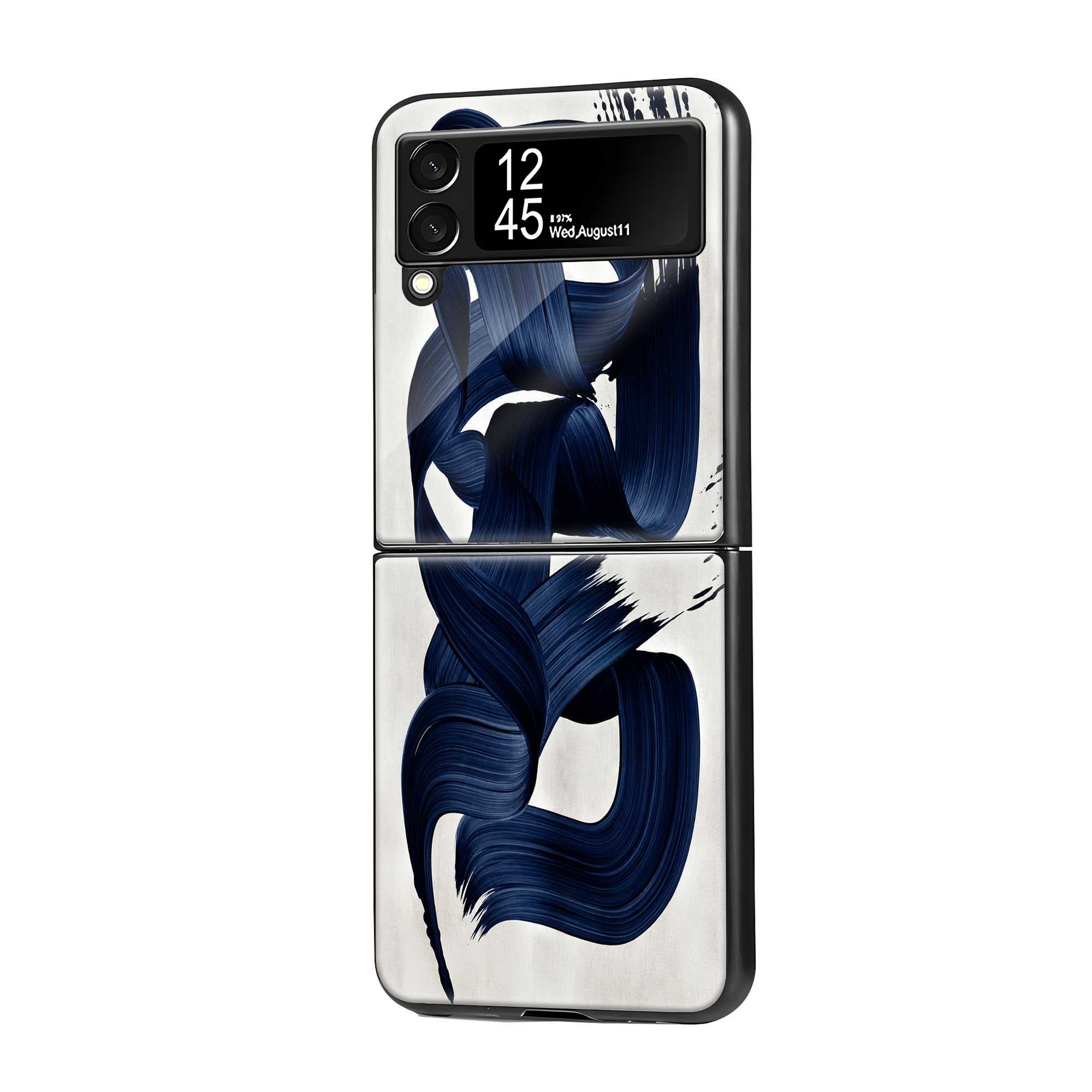Liquid Brush Samsung Z Flip Glass Case