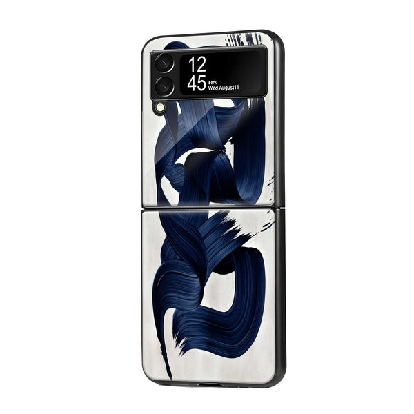 Liquid Brush Samsung Z Flip Glass Case