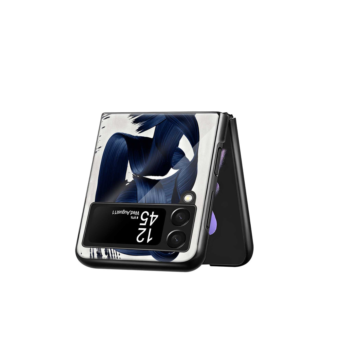 Liquid Brush Samsung Z Flip Glass Case