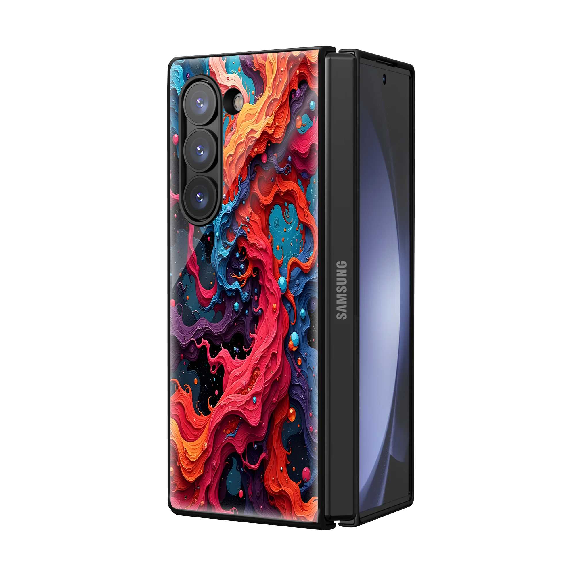 Liquid Dreams Samsung Z Fold Glass Case