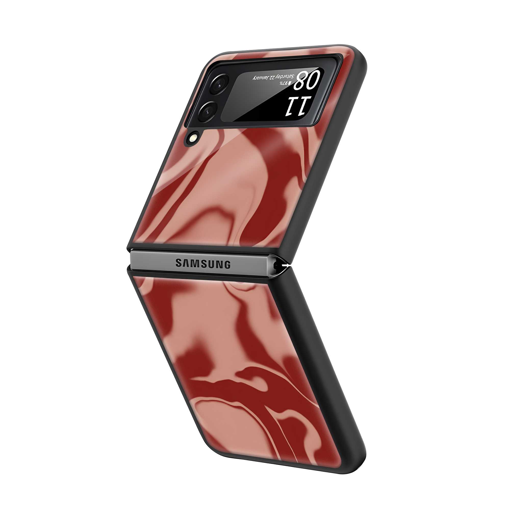 Liquid Velvet Samsung Z Flip Glass Case