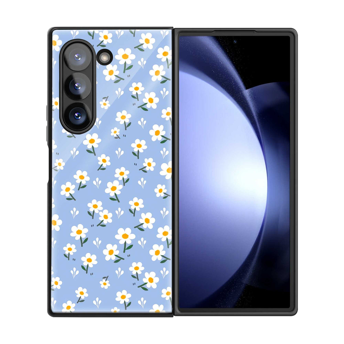 Little Daisies Samsung Z Fold Glass Case