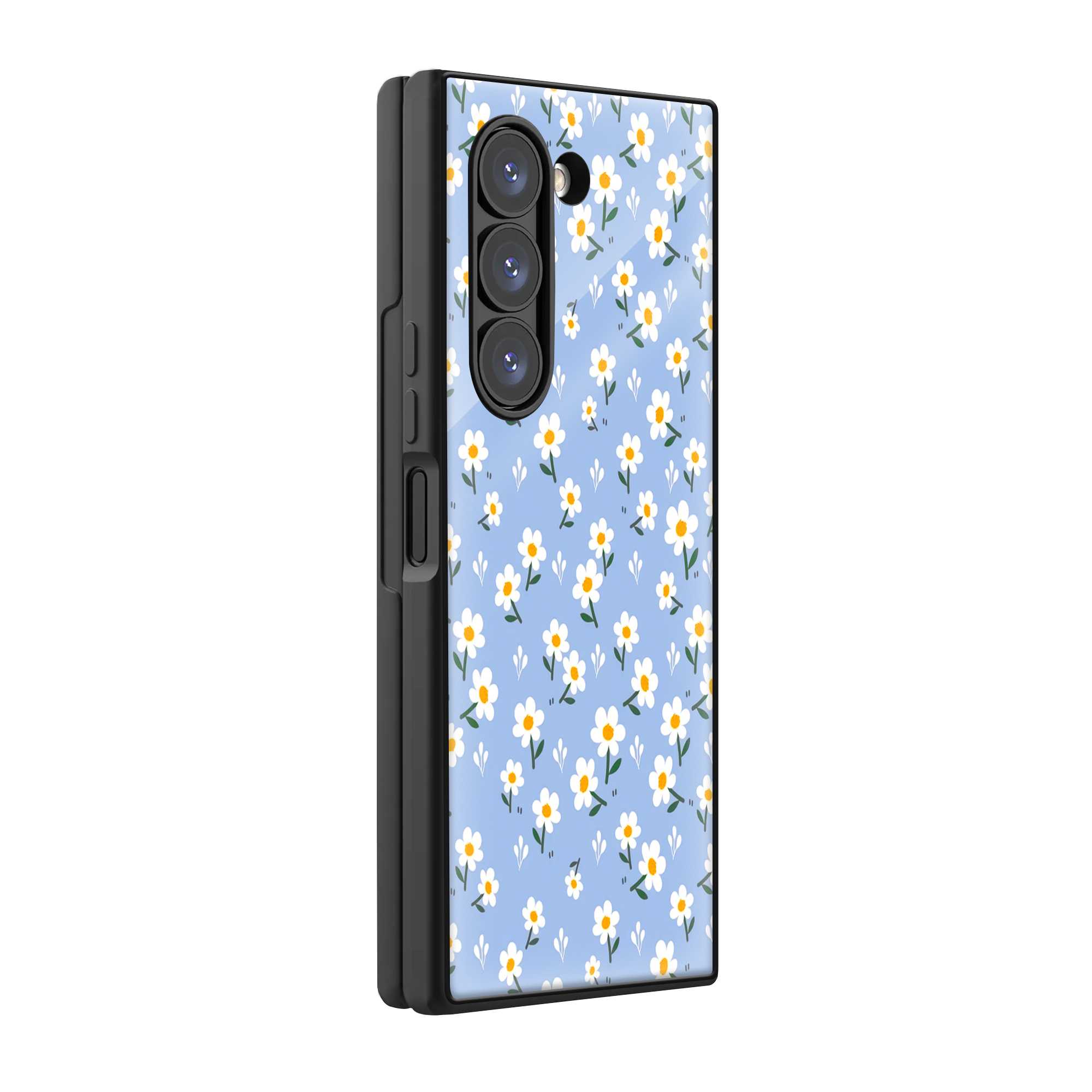 Little Daisies Samsung Z Fold Glass Case