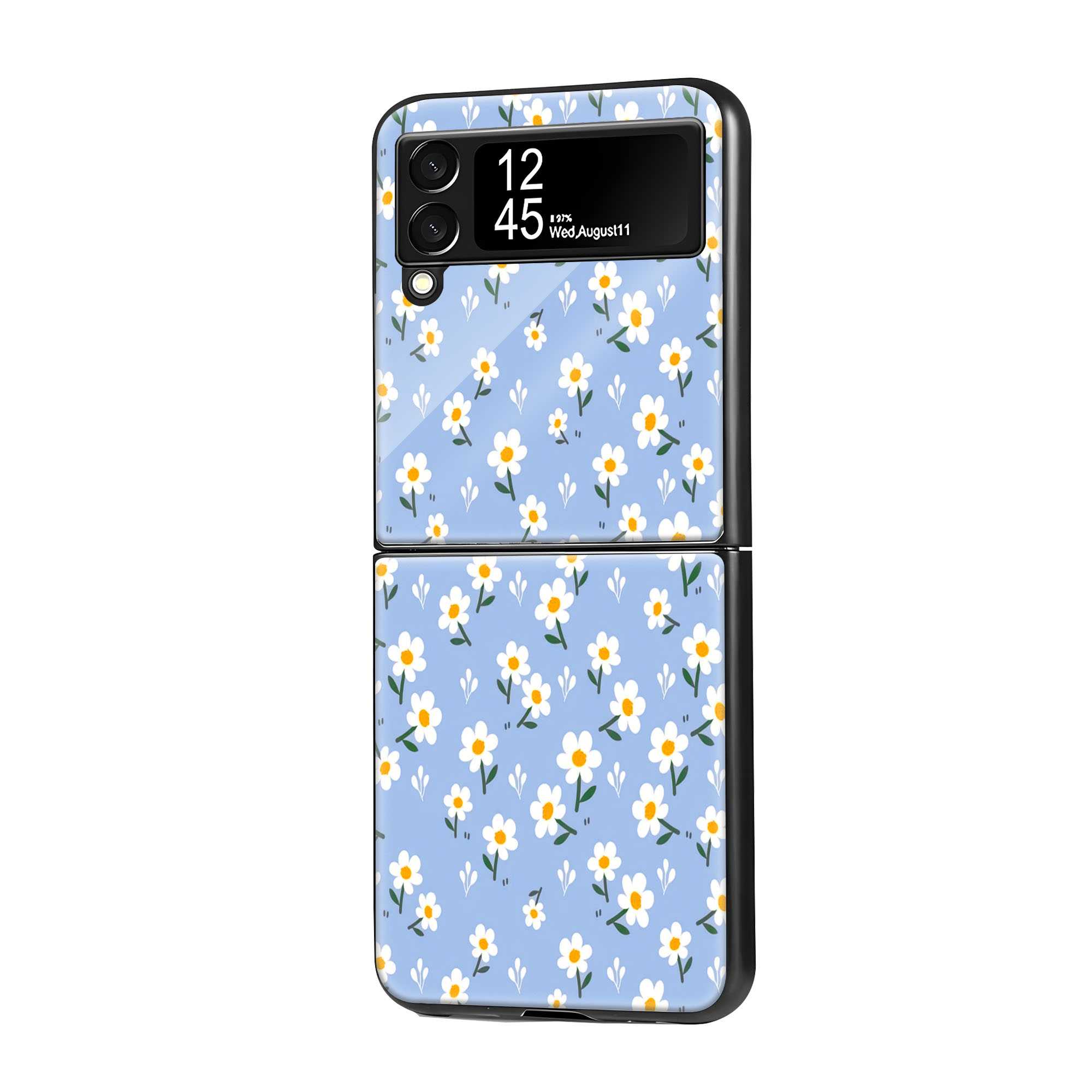 Little Daisies Samsung Z Flip Glass Case Main image