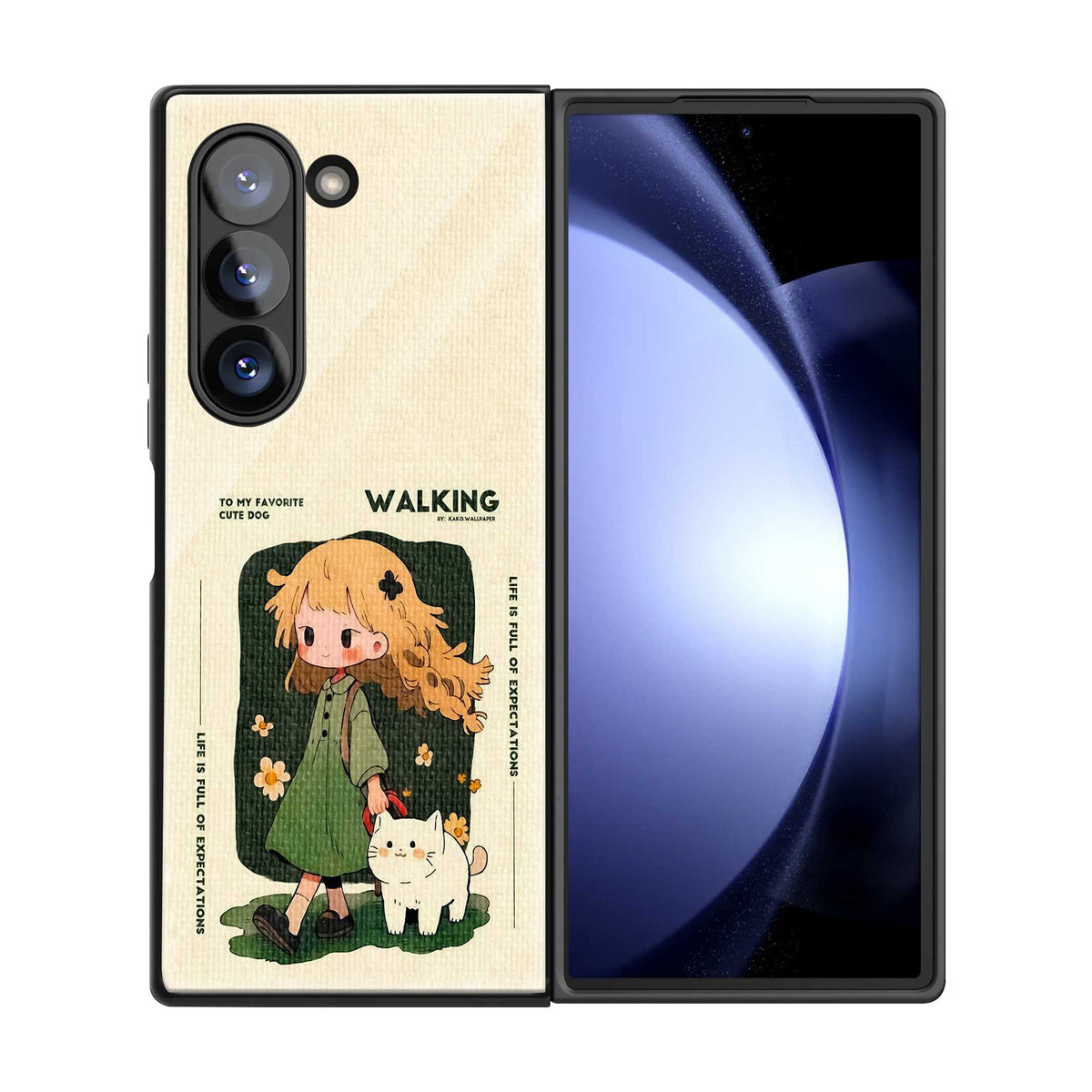 Little Meadow Samsung Z Fold Glass Case