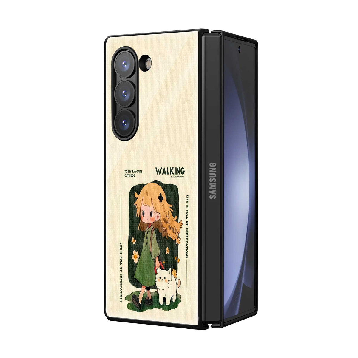 Little Meadow Samsung Z Fold Glass Case