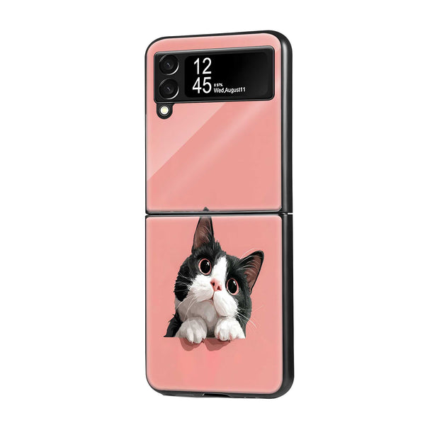 Little Paws Samsung Z Flip Glass Case