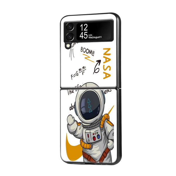 Little Space Cadet Samsung Z Flip Glass Case