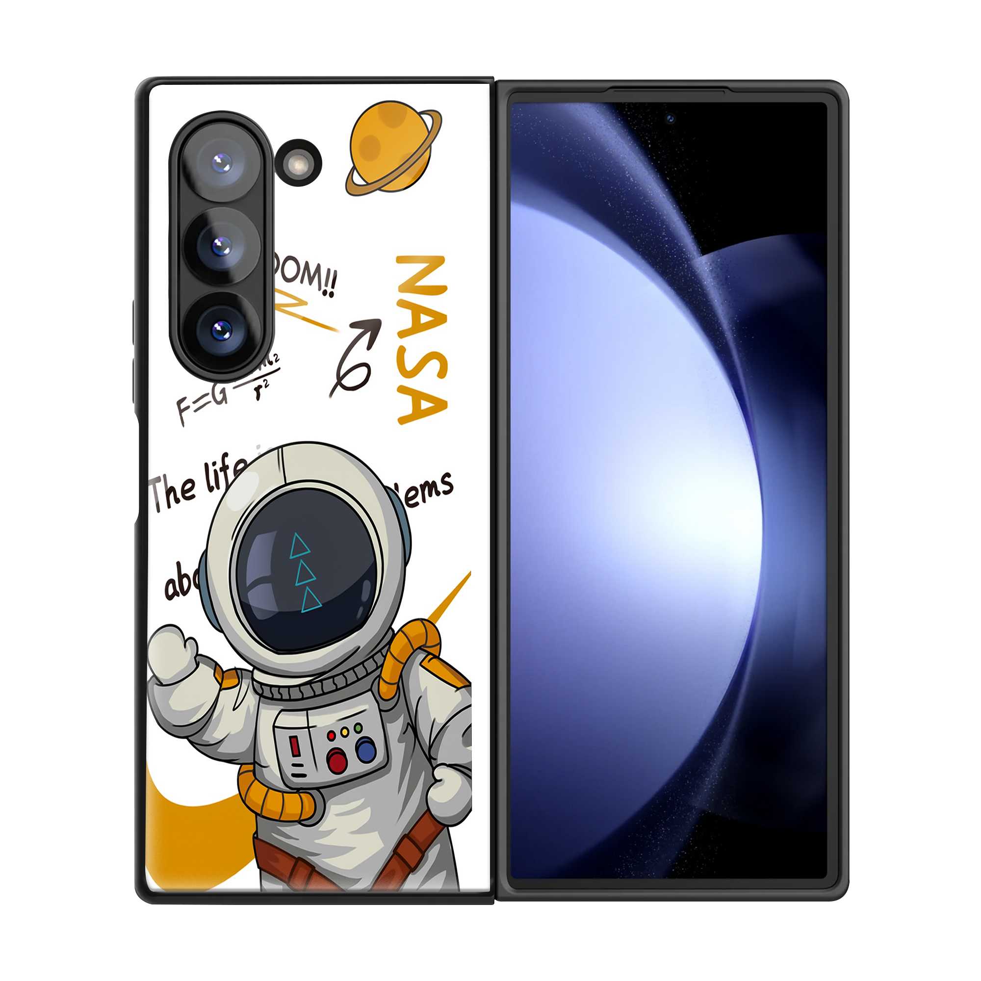 Little Space Cadet Samsung Z Fold Glass Case