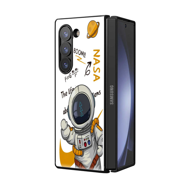 Little Space Cadet Samsung Z Fold Glass Case