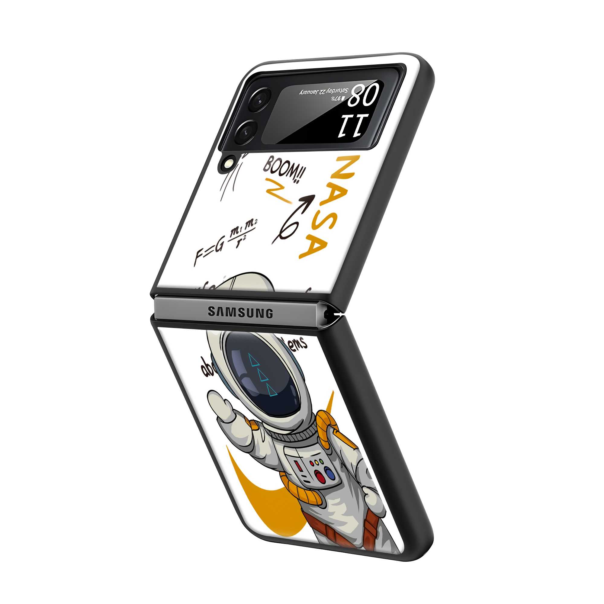 Little Space Cadet Samsung Z Flip Glass Case