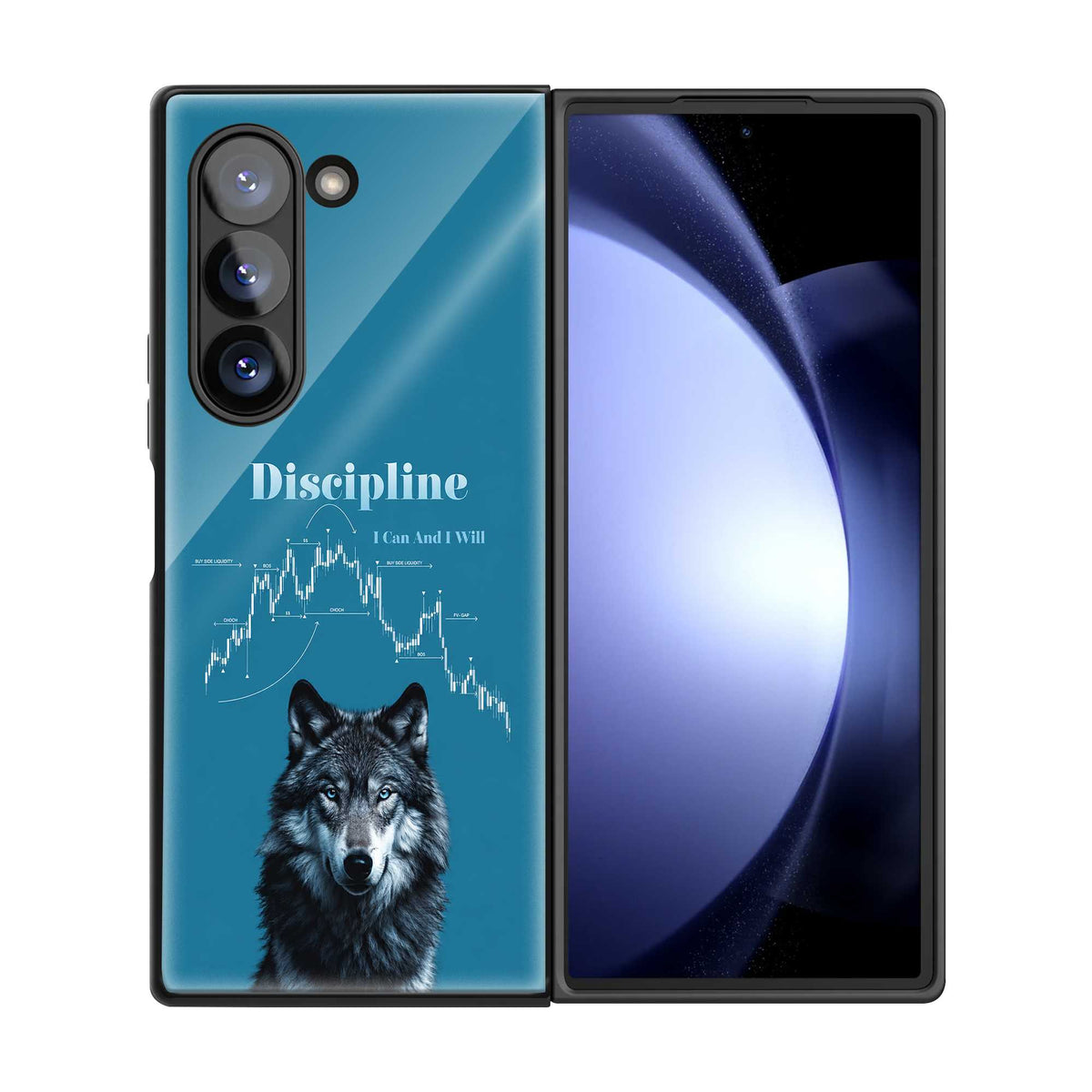 Lone Wolf Trader Samsung Z Fold Glass Case