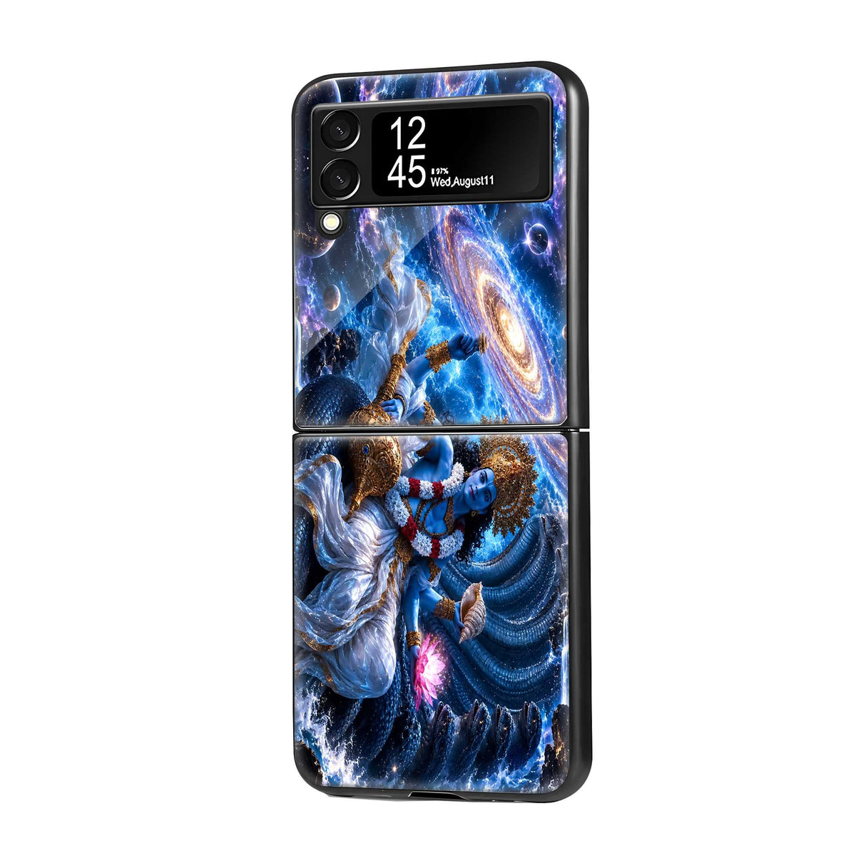 Lord Vishnu Samsung Z Flip Glass Case
