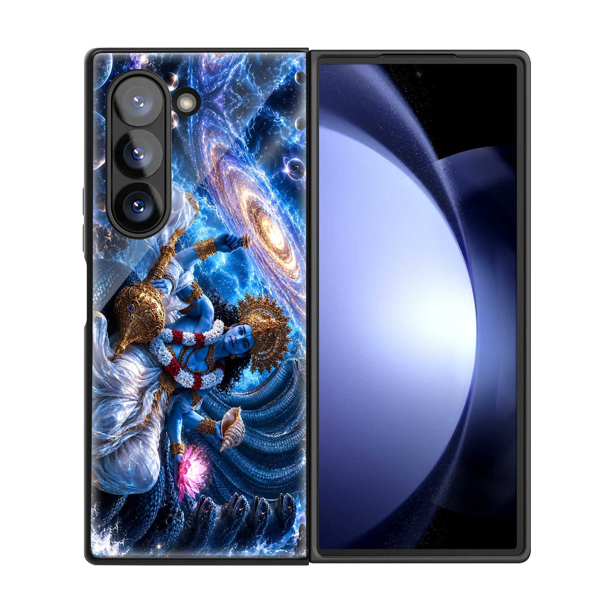 Lord Vishnu Samsung Z Fold Glass Case