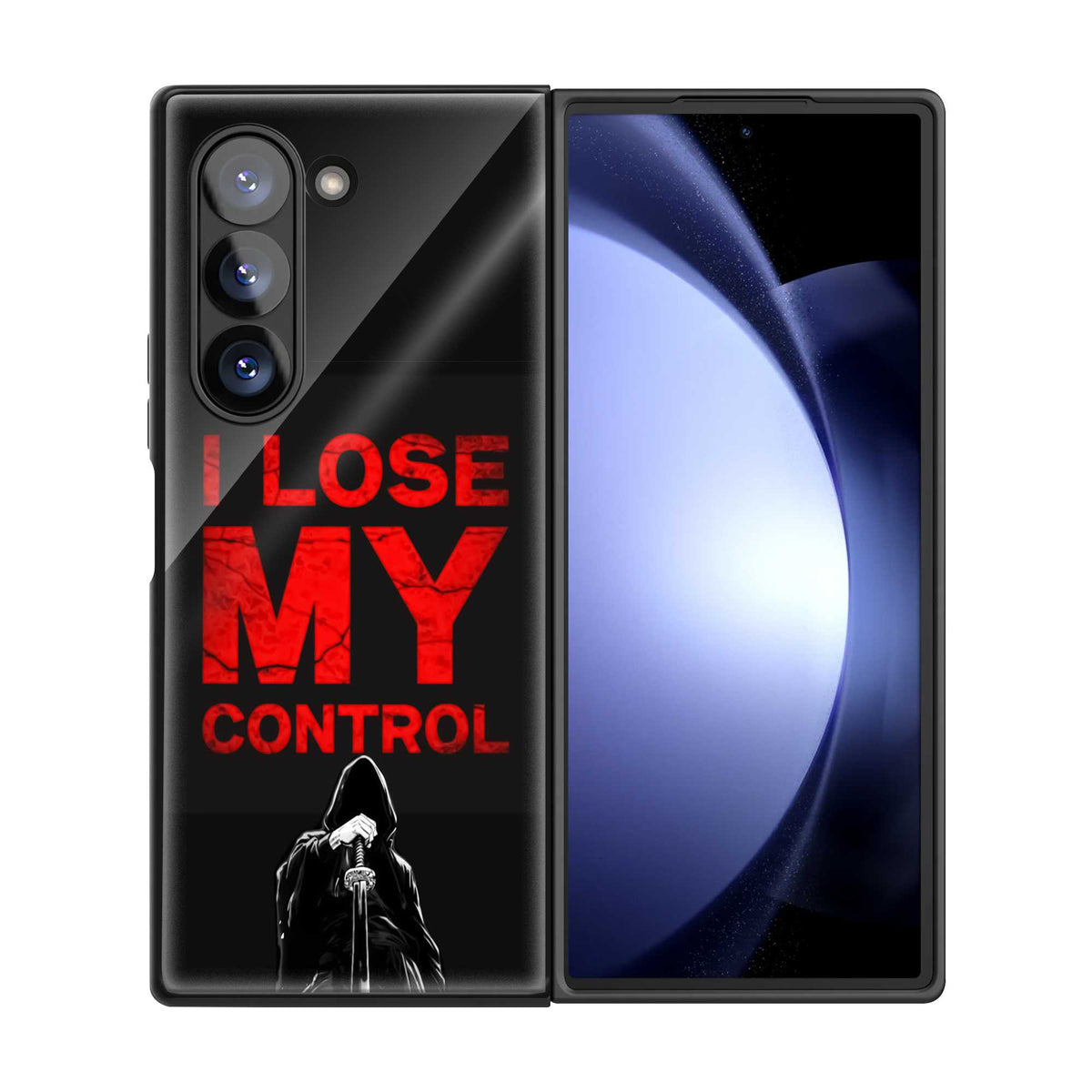 Lose My Control Samsung Z Fold Glass Case