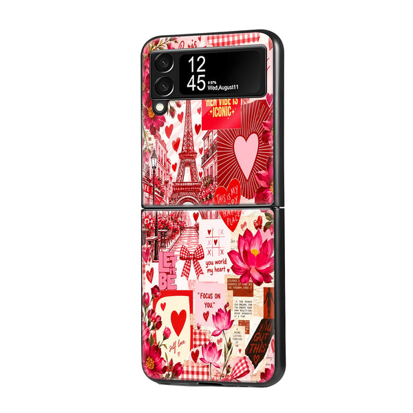 Love Letter Samsung Z Flip Glass Case