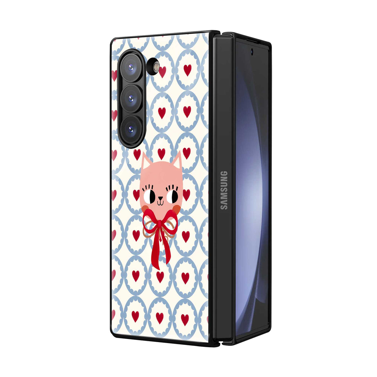 Love Bear Samsung Z Fold Glass Case