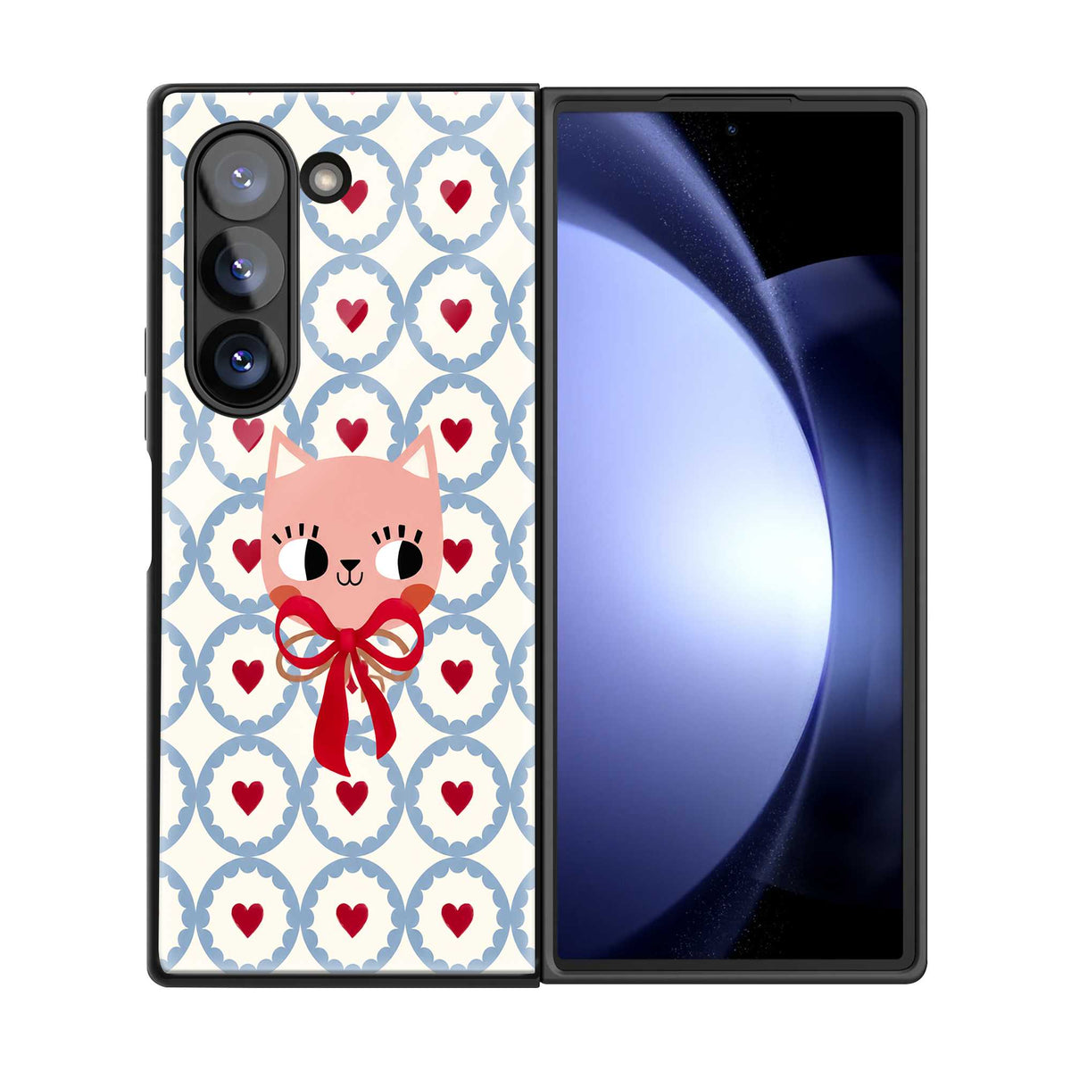 Love Bear Samsung Z Fold Glass Case