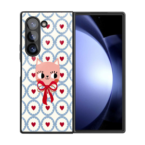 Love Bear Samsung Z Fold Glass Case