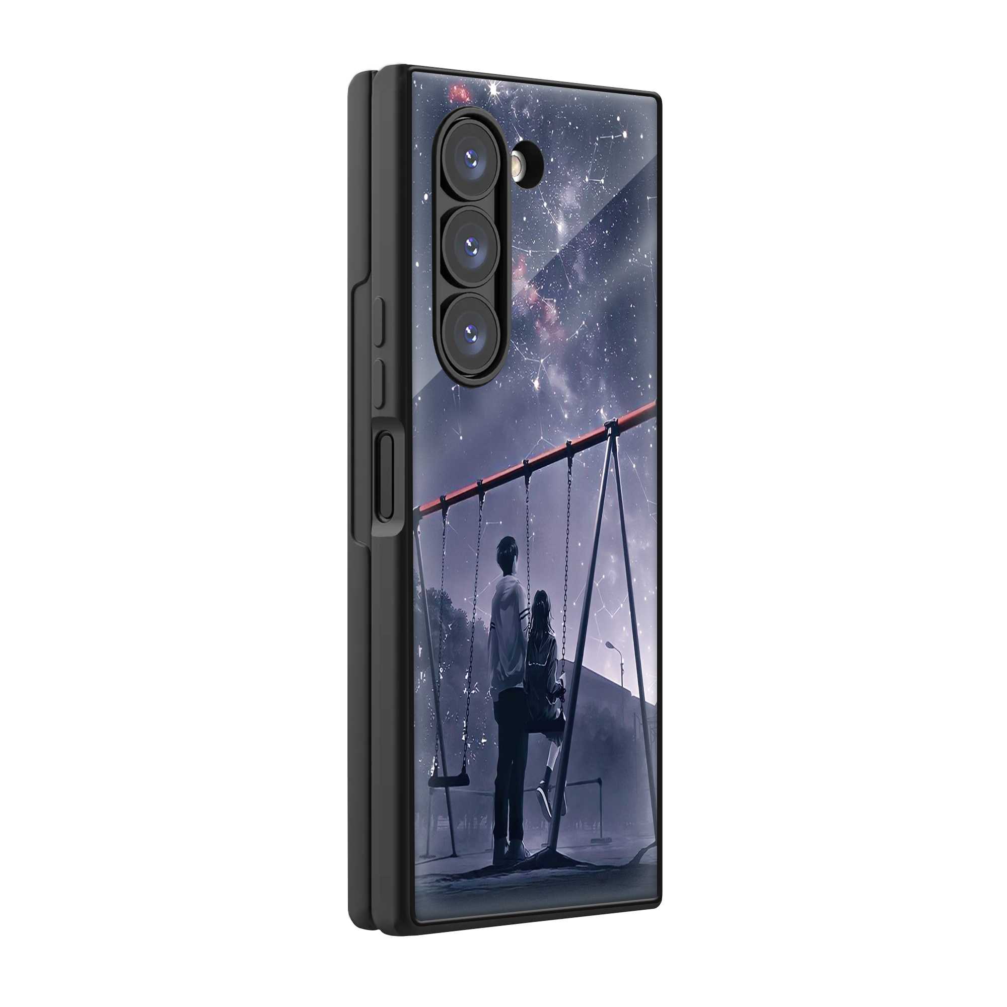 Love Couple Samsung Z Fold Glass Case