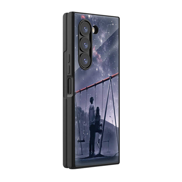 Love Couple Samsung Z Fold Glass Case