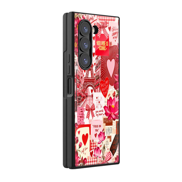 Love Letter Samsung Z Fold Glass Case