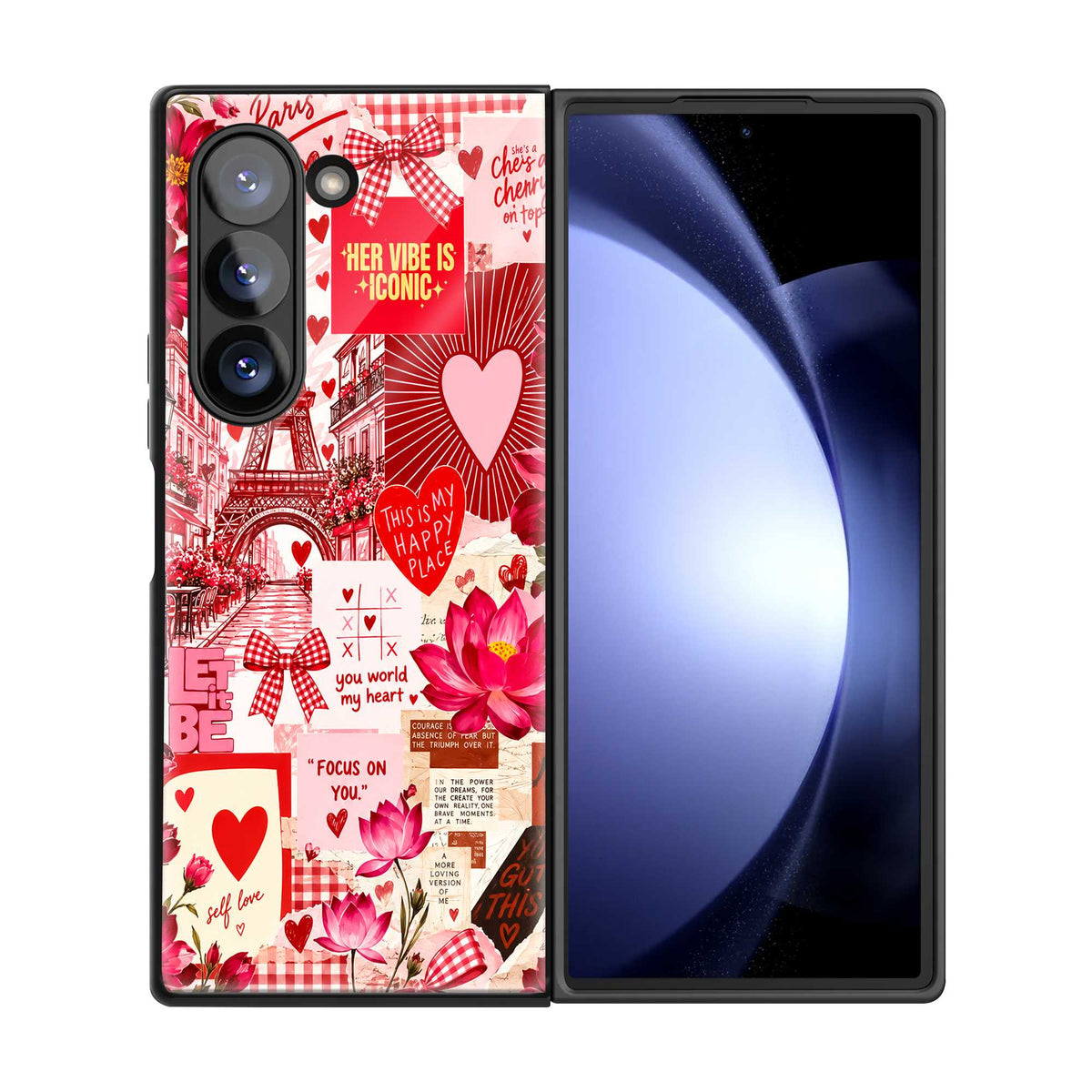 Love Letter Samsung Z Fold Glass Case
