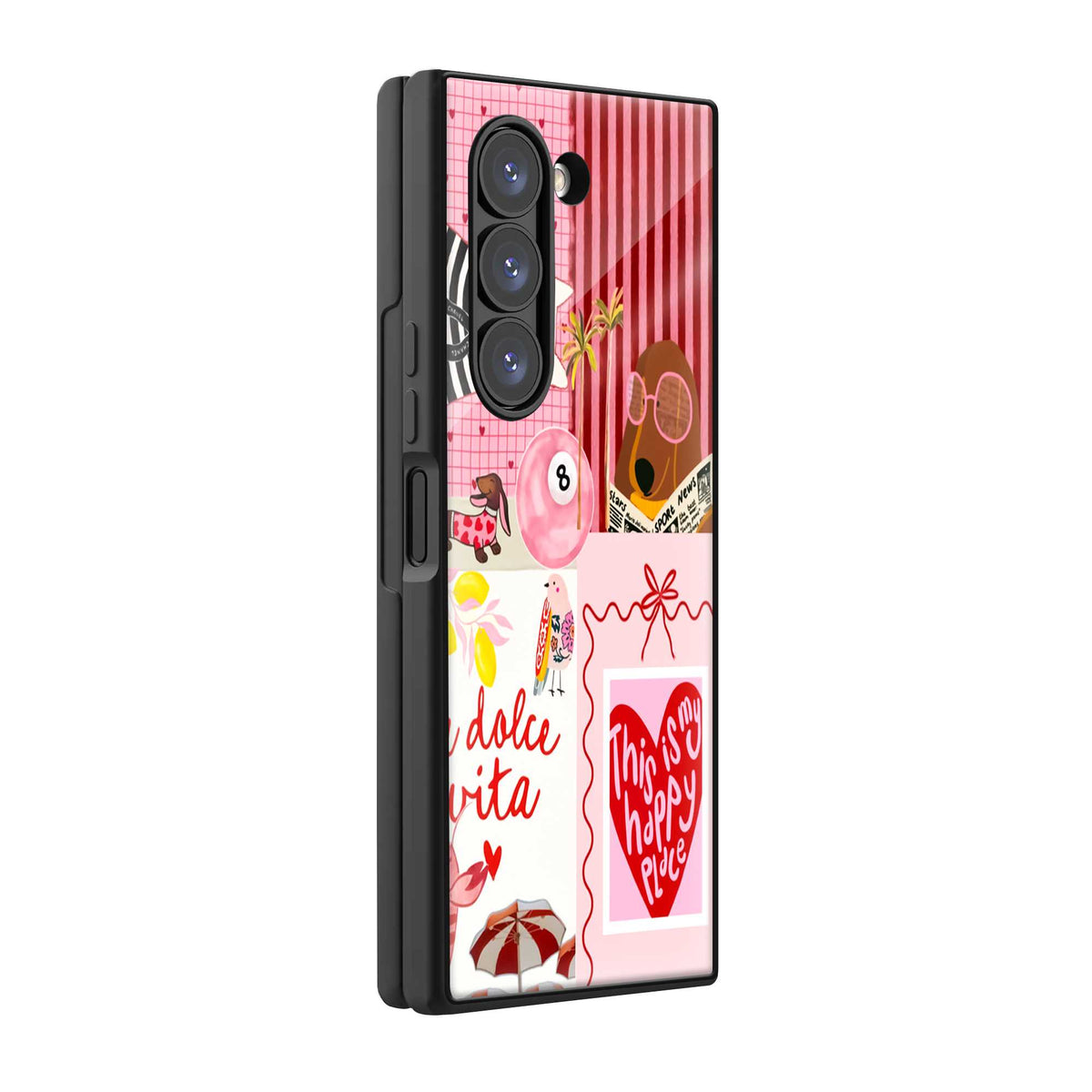 Love Notes Samsung Z Fold Glass Case Main image