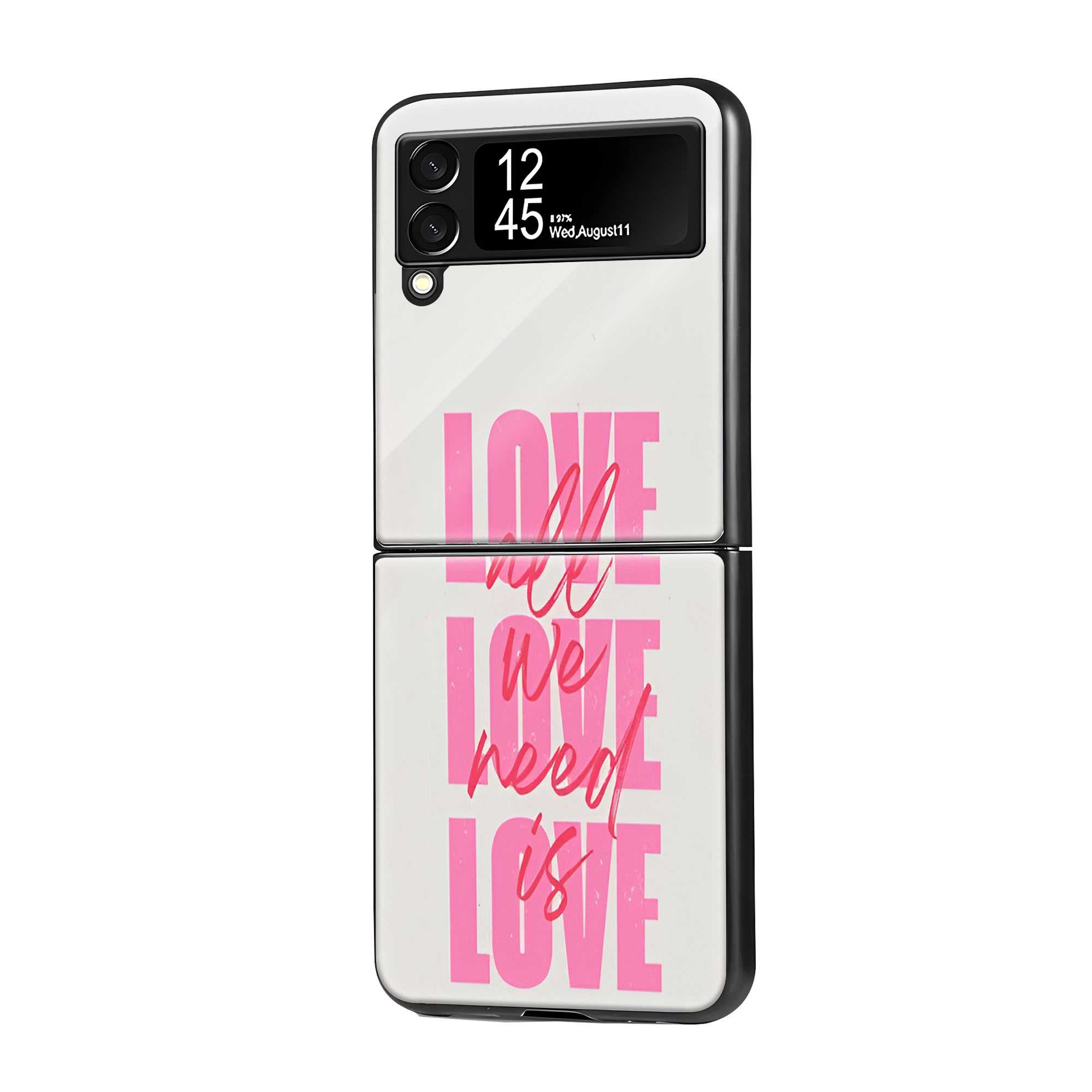 Love Notes Samsung Z Flip Glass Case