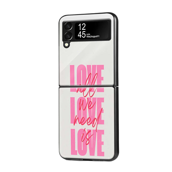 Love Notes Samsung Z Flip Glass Case